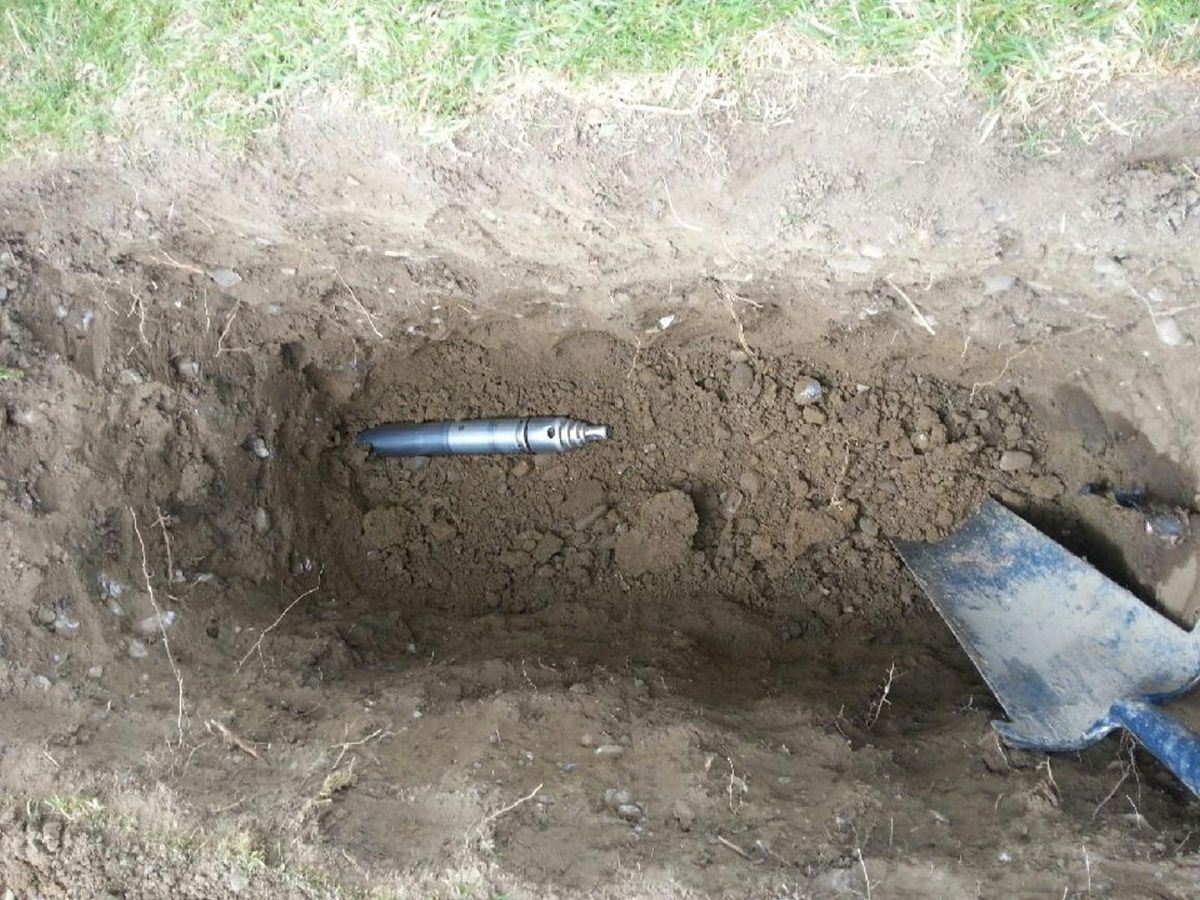 Moling to replace water pipe